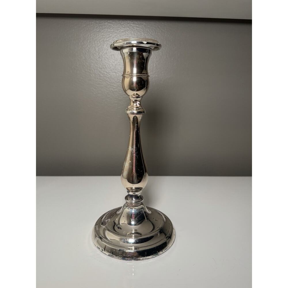 Greggio Italy Silver Plate Candle Stick